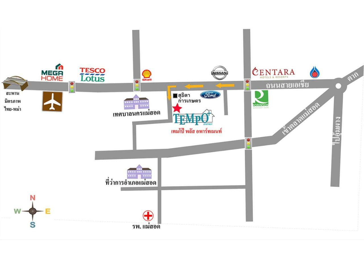 Tempo Plus Apartment Mae Sot Exterior foto